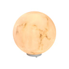 Gle Moon-Shaped Faux Marble Globe Pillar Light for Gardens