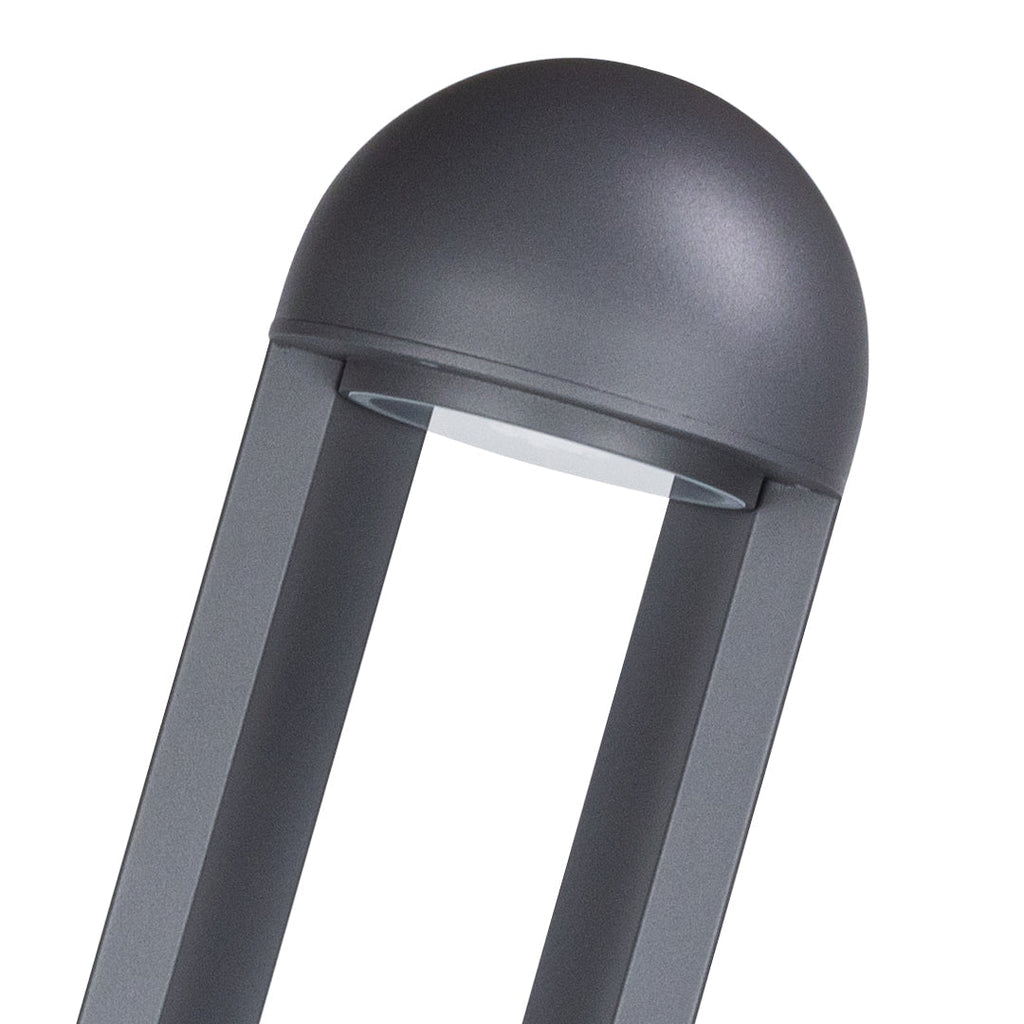 Pamela Sand-Grå Aluminium Utendørs Pullertlampe, 60 cm Stolpelampe