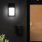 Rectangular Aluminum Wall Light for Outdoor Use, 10W LED, IP54 Rated