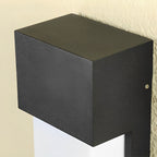 Rectangular Aluminum Wall Light for Outdoor Use, 10W LED, IP54 Rated