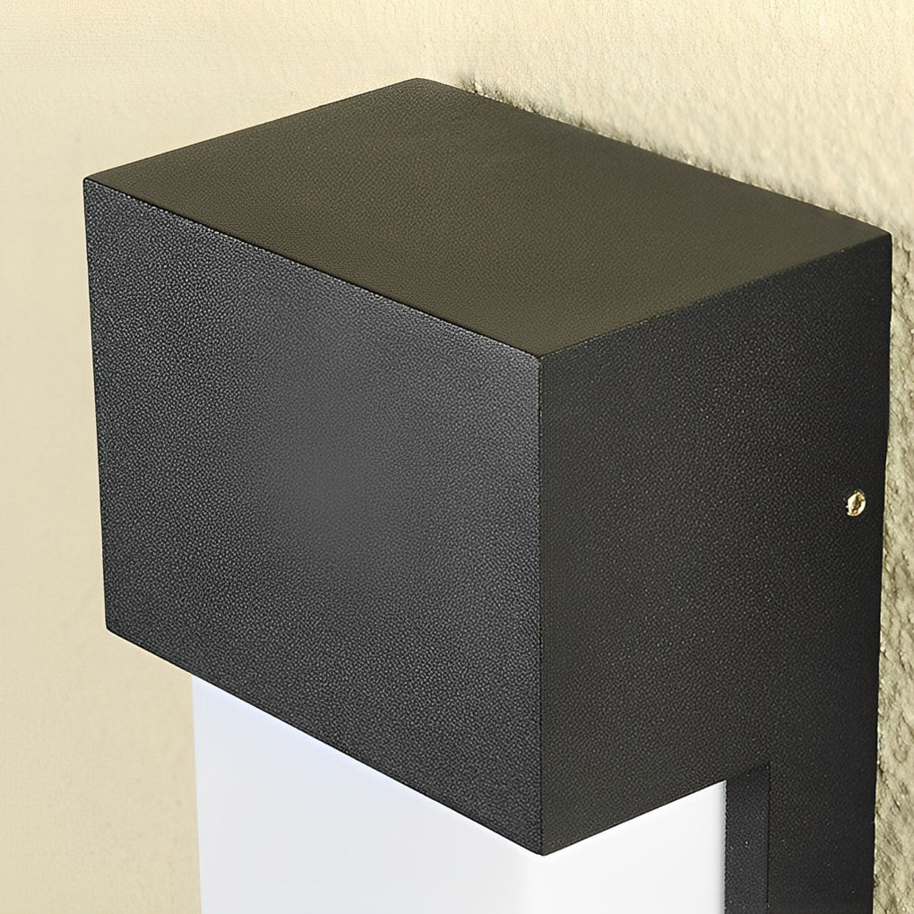 Rectangular Aluminum Wall Light for Outdoor Use, 10W LED, IP54 Rated