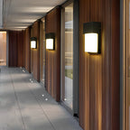 Rectangular Aluminum Wall Light for Outdoor Use, 10W LED, IP54 Rated