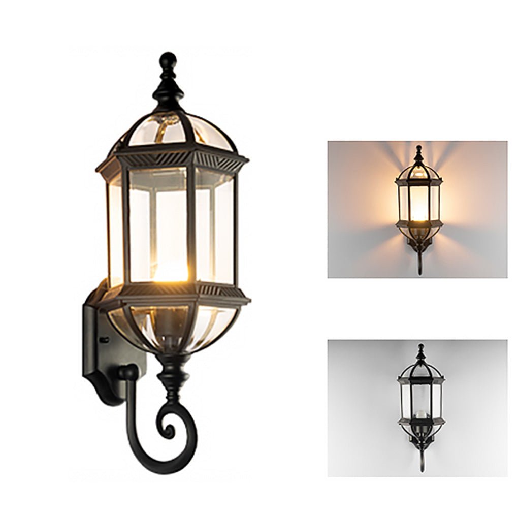Moorish Vintage-Style Outdoor Lantern, Die-Cast Aluminum Build