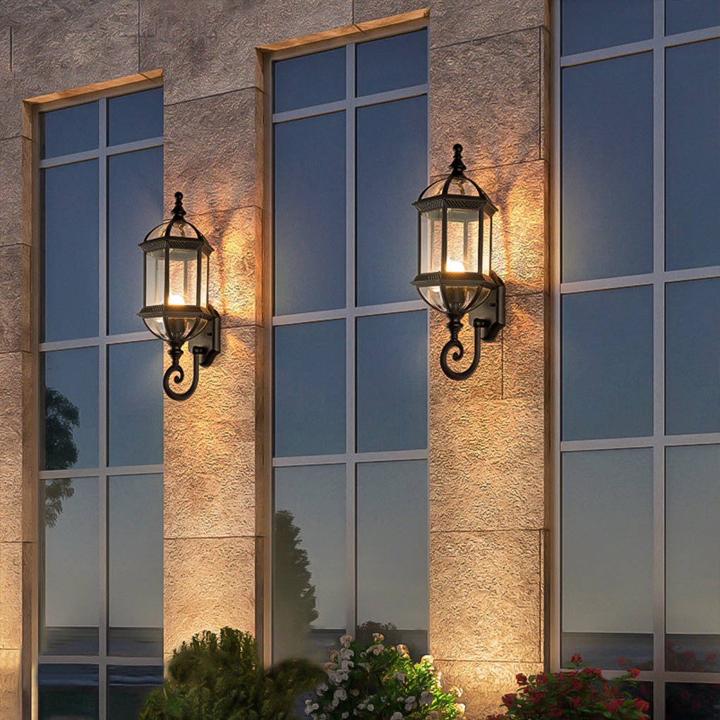 Moorish Vintage-Style Outdoor Lantern, Die-Cast Aluminum Build