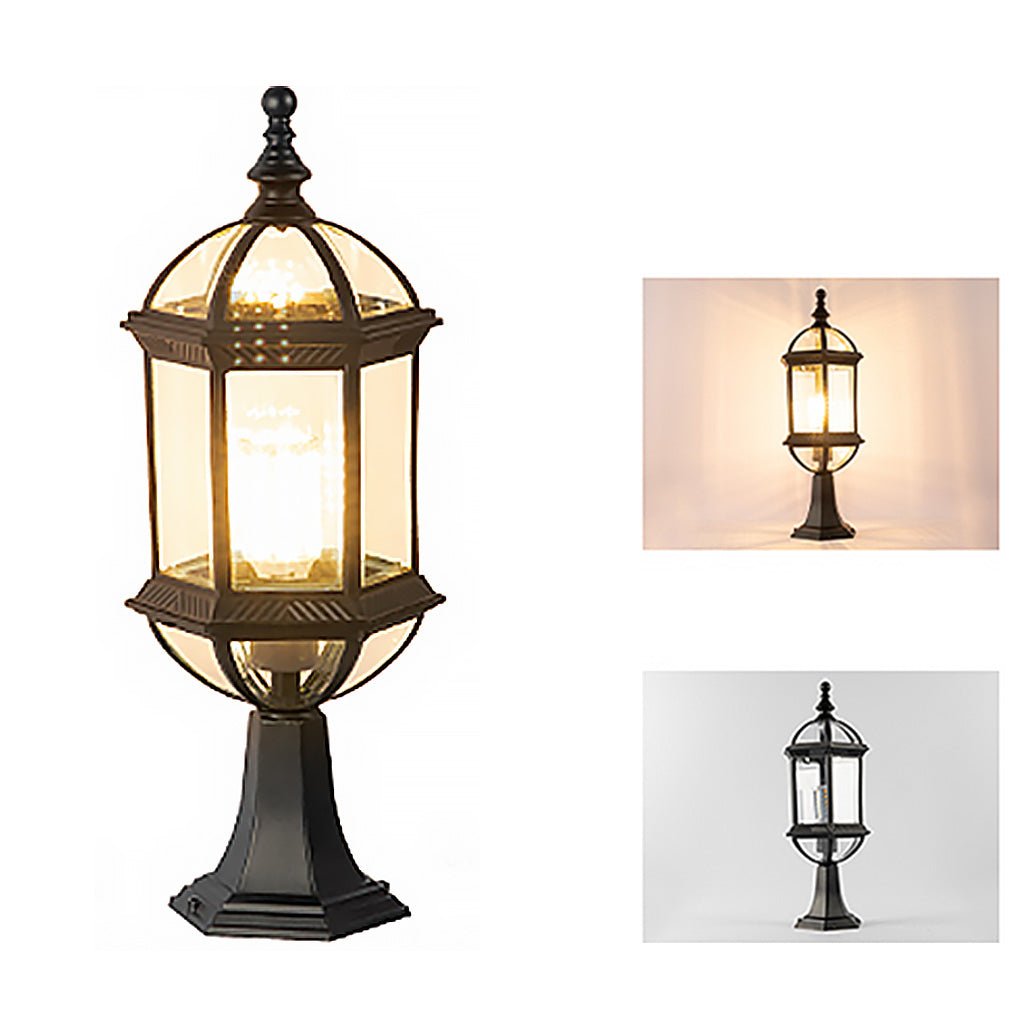 Moorish Vintage-Style Outdoor Lantern, Die-Cast Aluminum Build