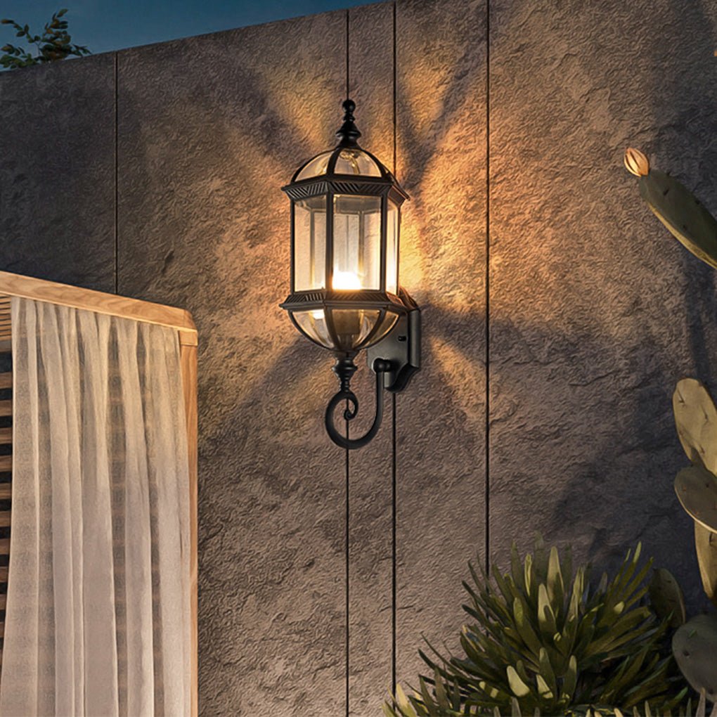 Moorish Vintage-Style Outdoor Lantern, Die-Cast Aluminum Build