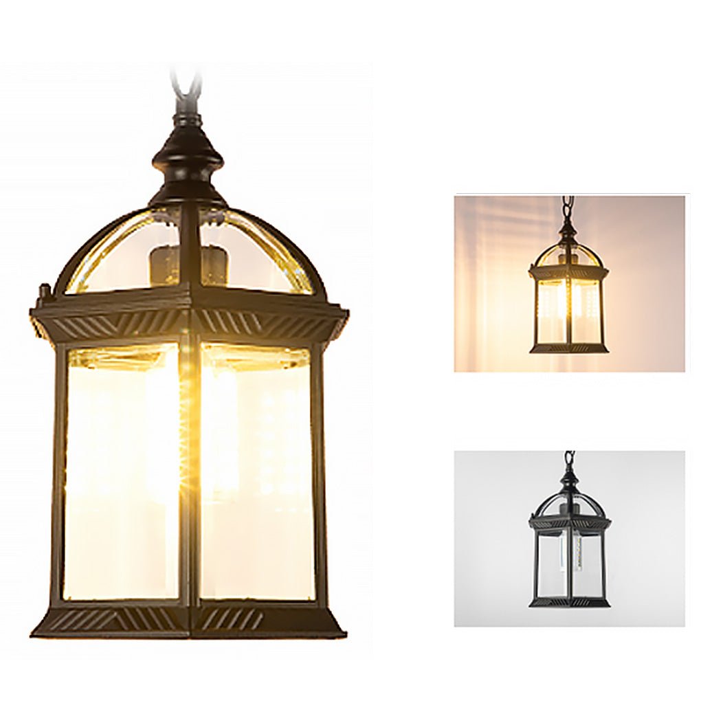 Moorish Vintage-Style Outdoor Lantern, Die-Cast Aluminum Build