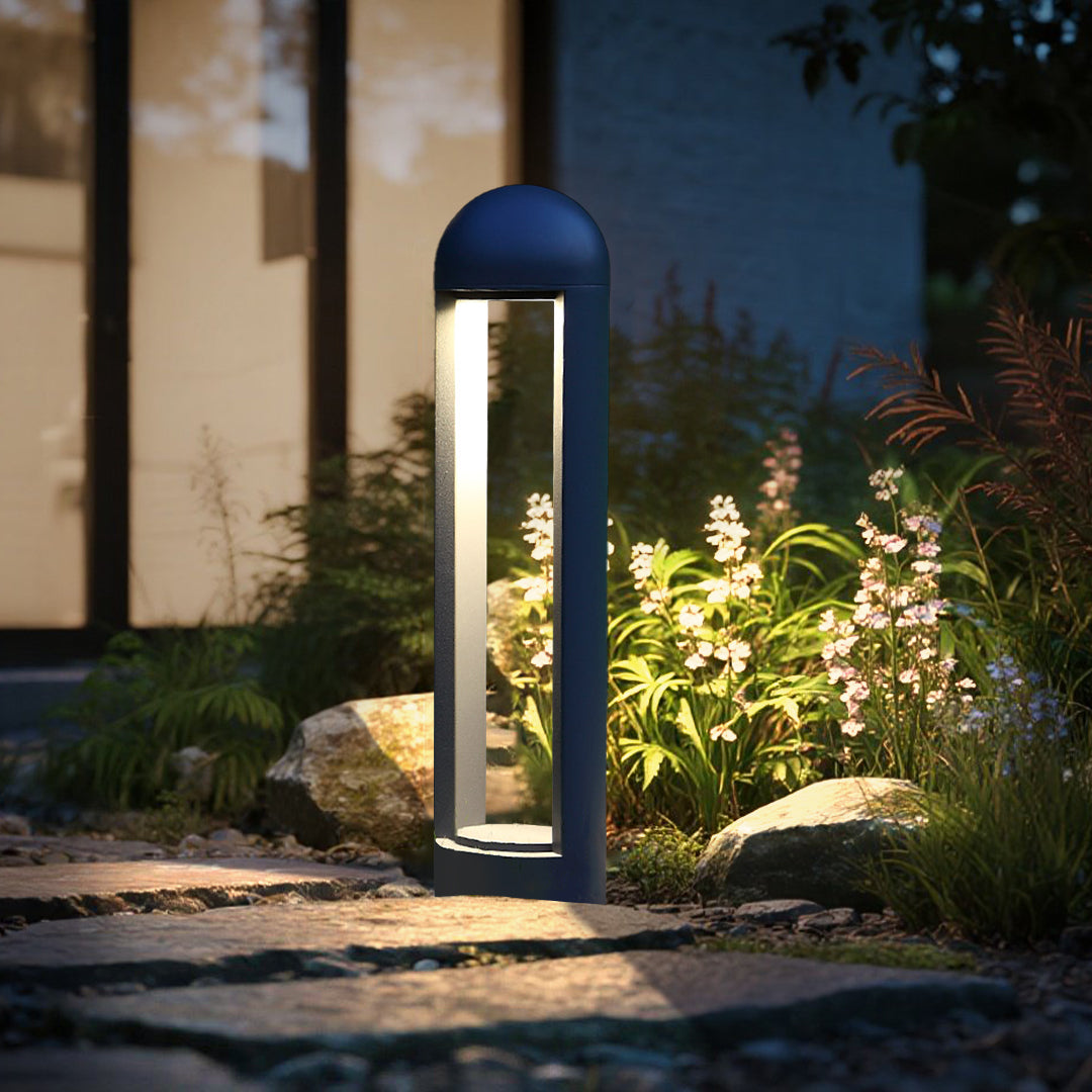 Pamela Sand-Grå Aluminium Utendørs Pullertlampe, 60 cm Stolpelampe