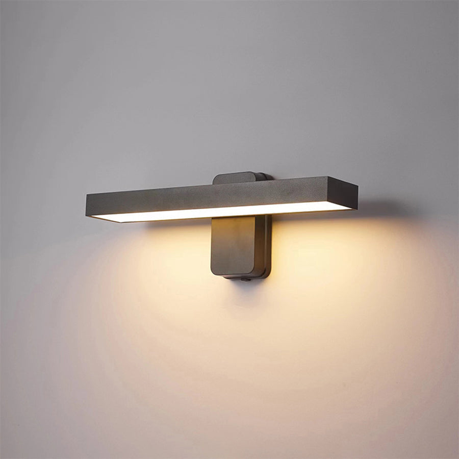 Adjustable LED Outdoor Wall Light, Black Aluminum, IP65 Rated