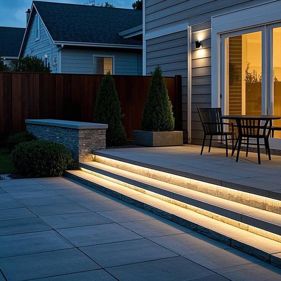 Sømløs silikone LED-hjørnestribelys, industristil trim