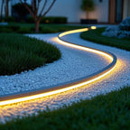 Sømløs silikone LED-hjørnestribelys, industristil trim