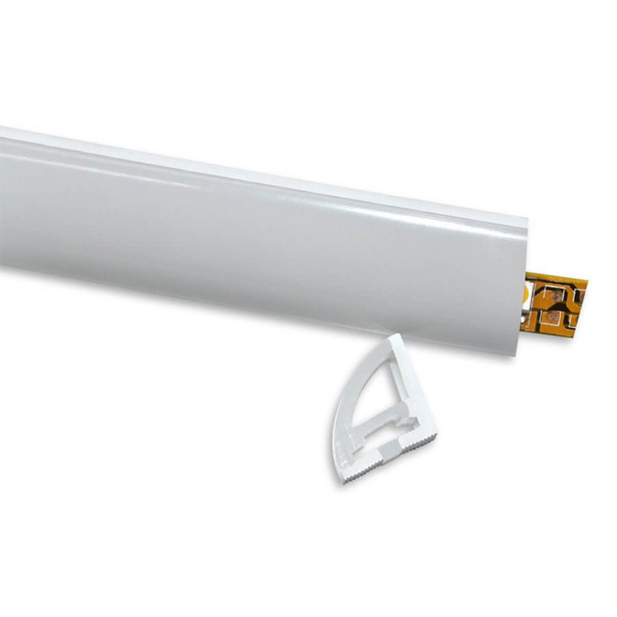 Sømløs silikone LED-hjørnestribelys, industristil trim