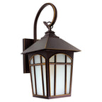 Iron Outdoor Wall Light With Clear Glass Shade, Retro Industrial Design