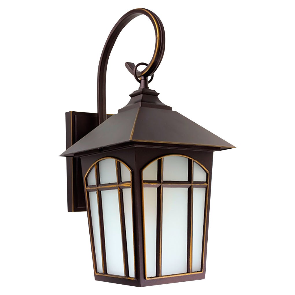 Iron Outdoor Wall Light With Clear Glass Shade, Retro Industrial Design