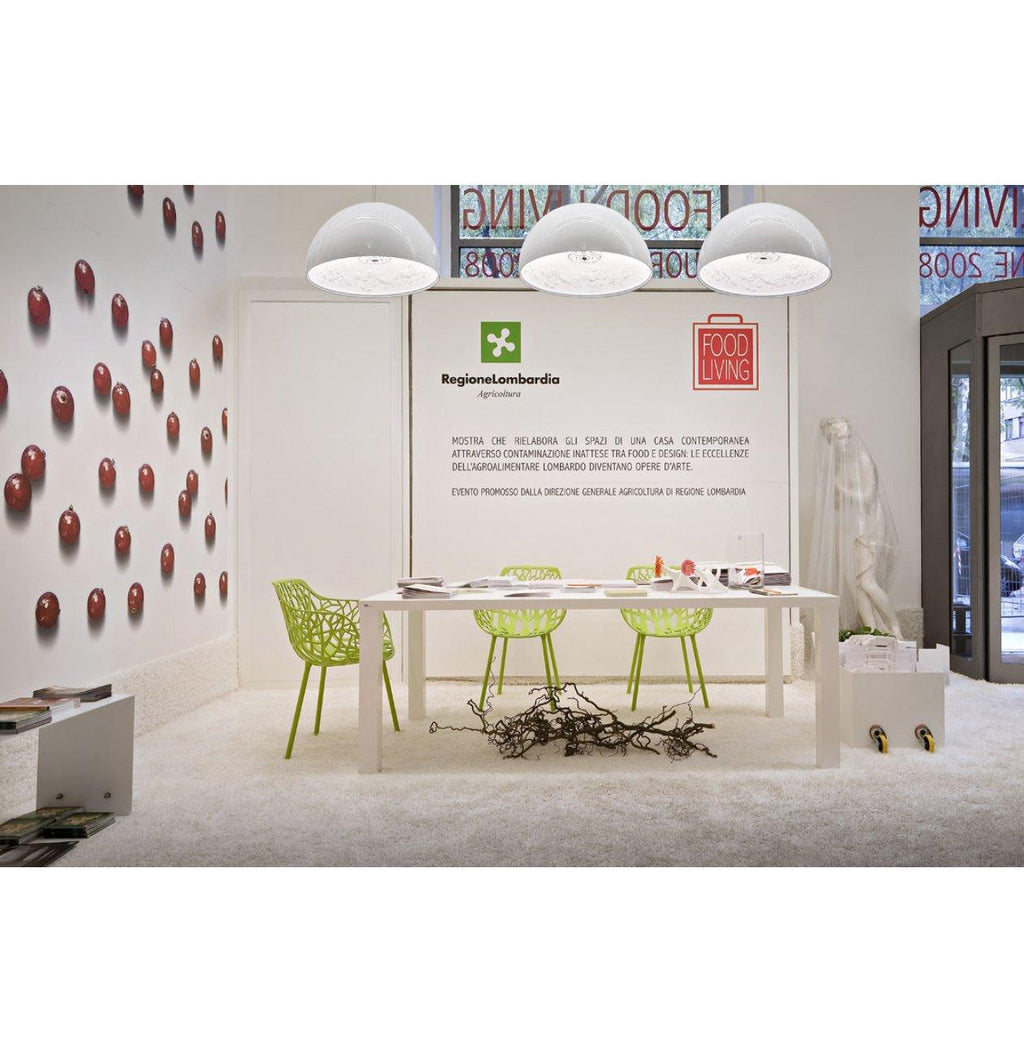 Pendant Light, Cast Plaster Hemisphere Diffuser, E27, 6 Finishes