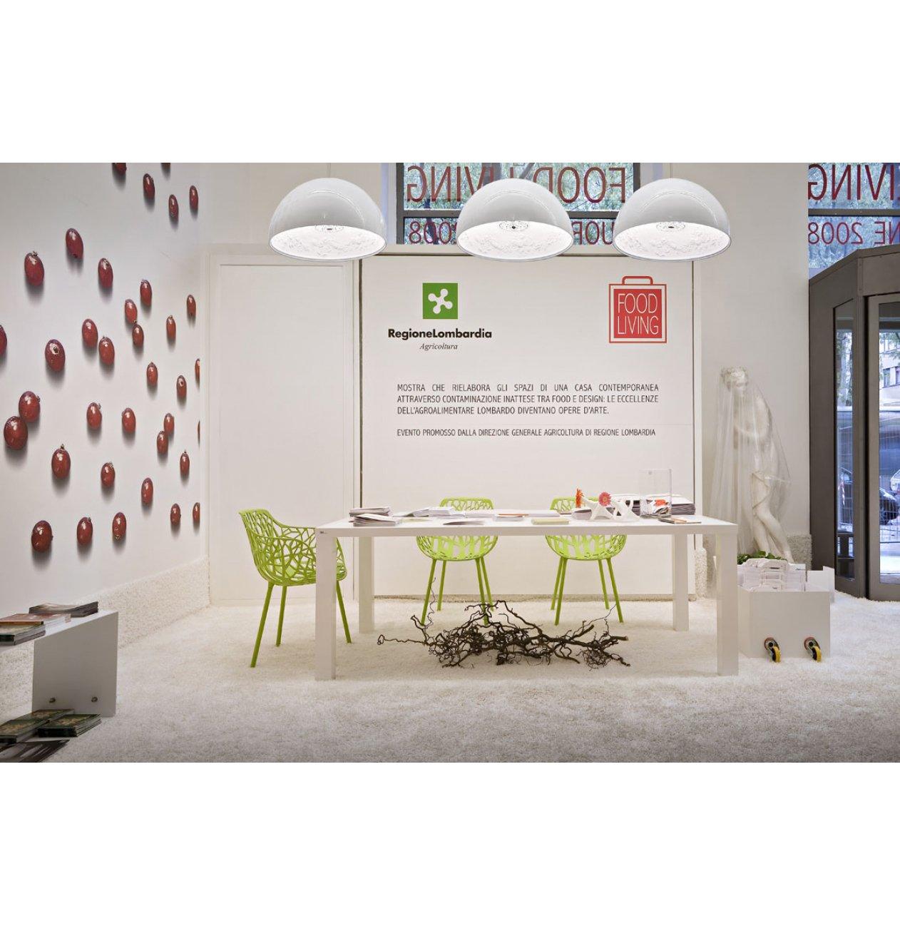 Pendant Light, Cast Plaster Hemisphere Diffuser, E27, 6 Finishes