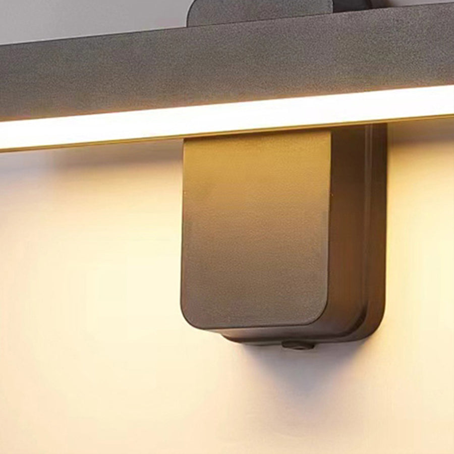 Adjustable LED Outdoor Wall Light, Black Aluminum, IP65 Rated
