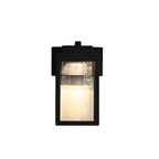 Crystal-Shade aluminium udendørs væglampe, varm hvid LED