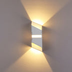 Luz de Parede LED de Sal, Corpo de Alumínio em Tubo Quadrado com Feixe para Cima e para Baixo