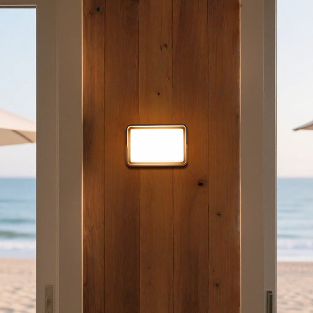 Applique murale LED Stan, aluminium noir flash carré pour l’extérieur  