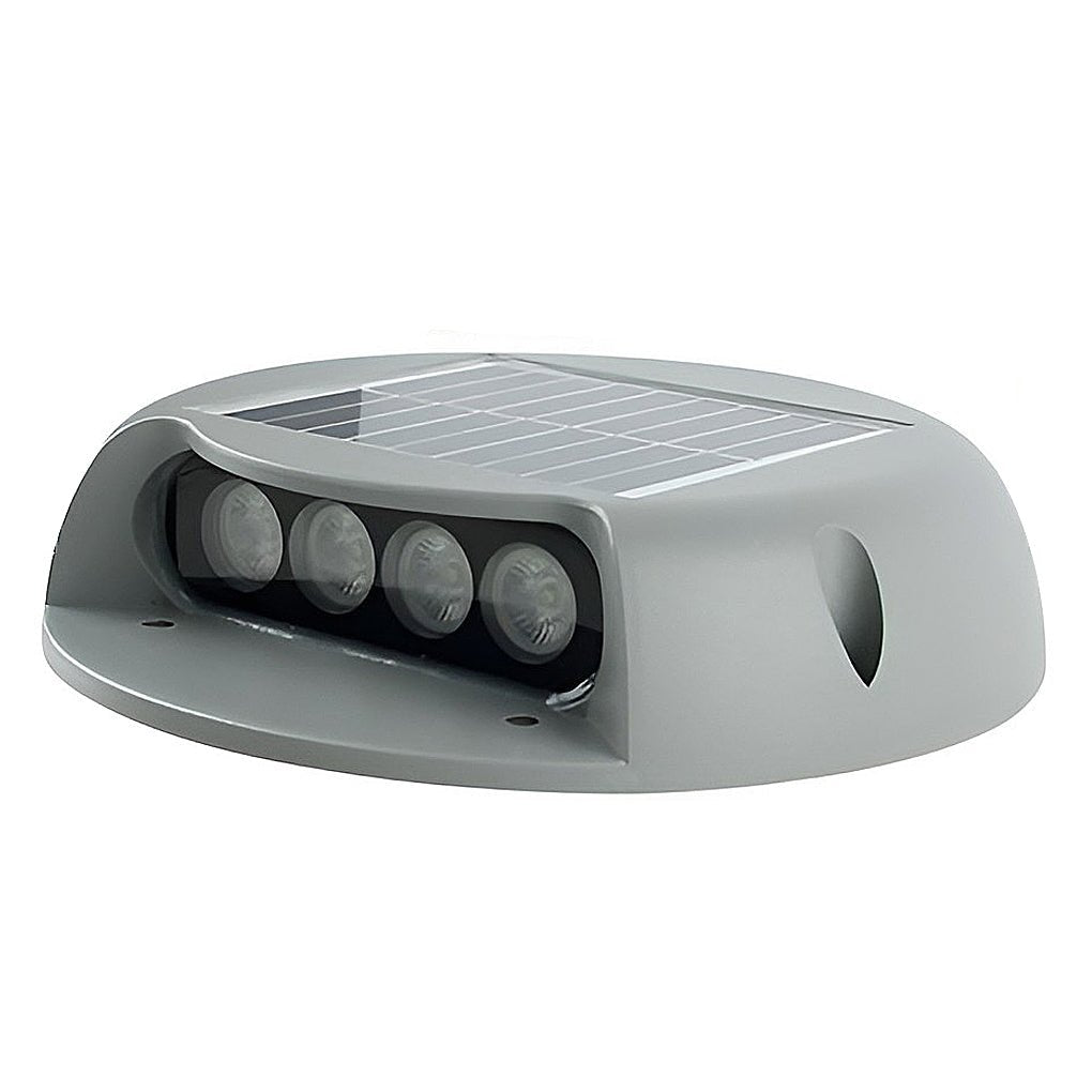 Solcelledrevne LED-trappelys, innfelt ABS landskapsbelysning, IP65