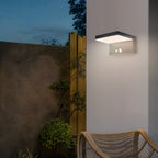 Luz Solar de Parede Exterior, Sensor de Movimento em Alumínio com Aumento para 600lm