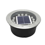 Graham Solar-Powered Aluminum Well Light for Outdoor Pathways