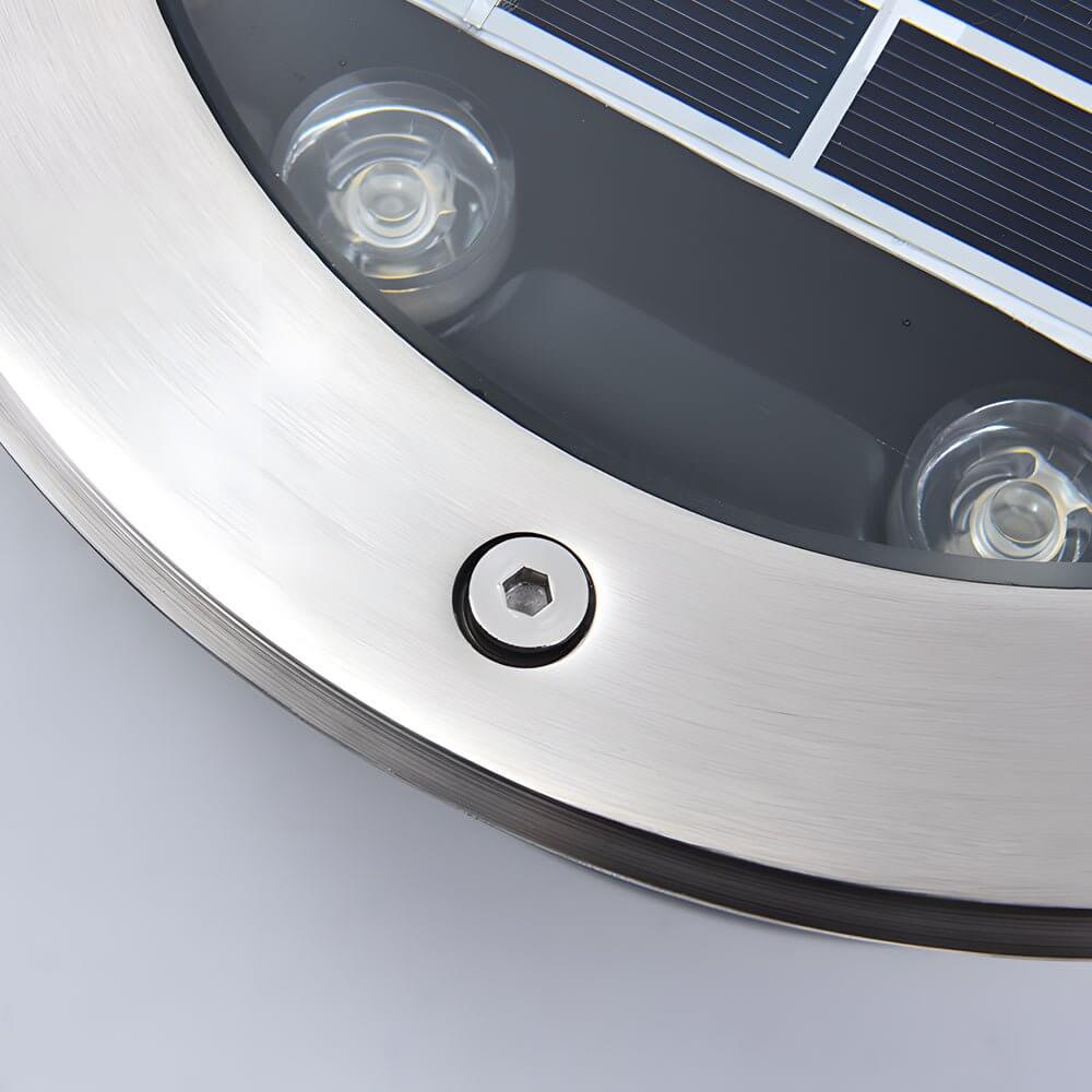Graham Solar-Powered Aluminum Well Light for Outdoor Pathways