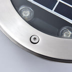 Graham Solar-Powered Aluminum Well Light for Outdoor Pathways