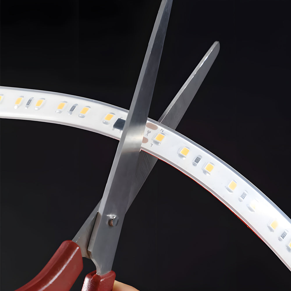 Plas Solar-Powered LED Strip Light, Warm White Silicone Rope