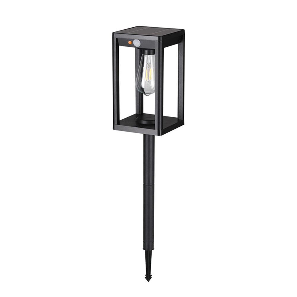 Solar Outdoor Lawn Light, Motion-Sensor Stake With Tri-Colour Or Edison LED