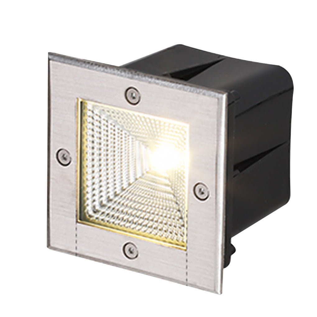 Faithful Square LED Recessed Light for Outdoor Stairs and Decks
