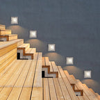 Faithful Square LED Recessed Light for Outdoor Stairs and Decks
