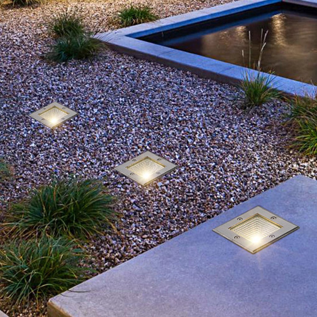 Faithful Square LED Recessed Light for Outdoor Stairs and Decks