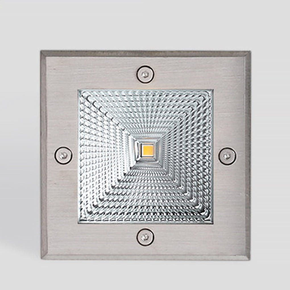 Faithful Square LED Recessed Light for Outdoor Stairs and Decks