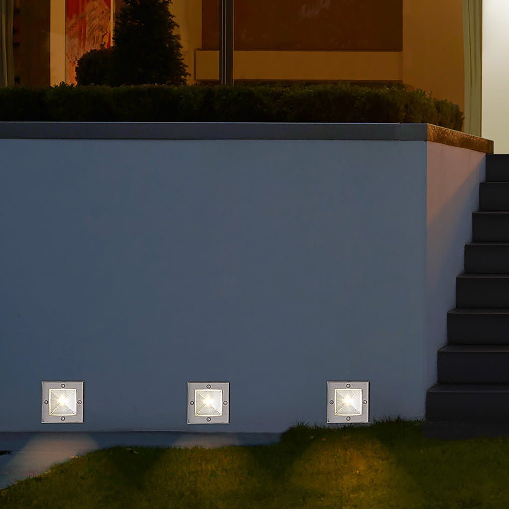 Faithful Square LED Recessed Light for Outdoor Stairs and Decks