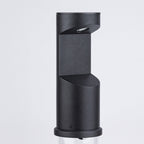 Mat Sort Aluminium Pullertlys, Nordisk Stil LED Havepæl