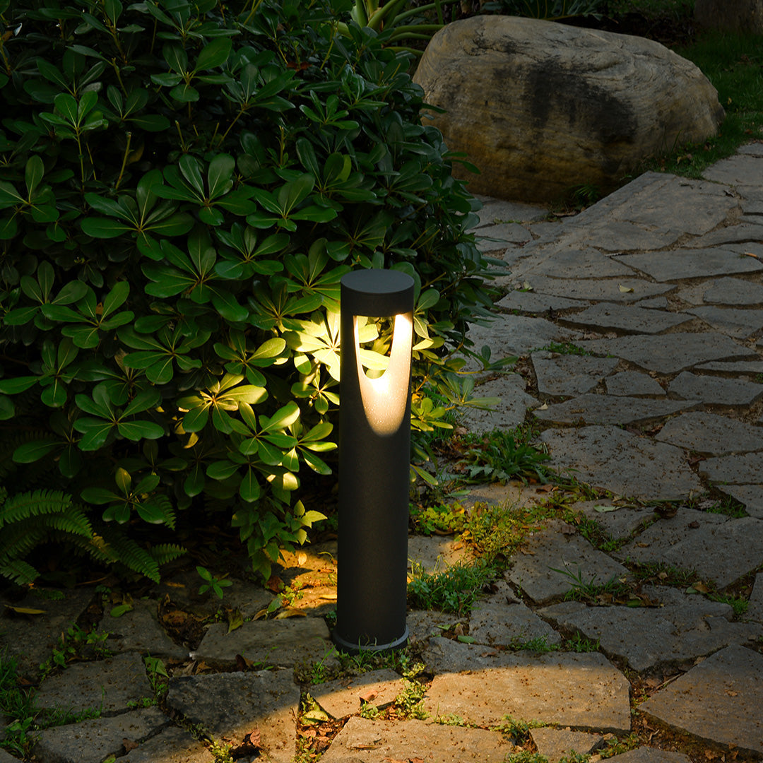 Searchy aluminium pullertlampe, minimalistisk nordisk utendørs stolpelampe
