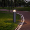 Sherard Sand-Gray Aluminum Bollard Path Light, Nordic Outdoor Lamp