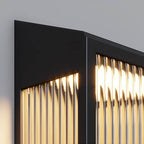 Rbin væglampe i revet akryl til udendørs brug, solcelledrevet eller med fast installation LED