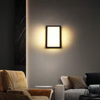 Applique murale extérieure rectangulaire, aluminium moulé sous pression Heather avec LED