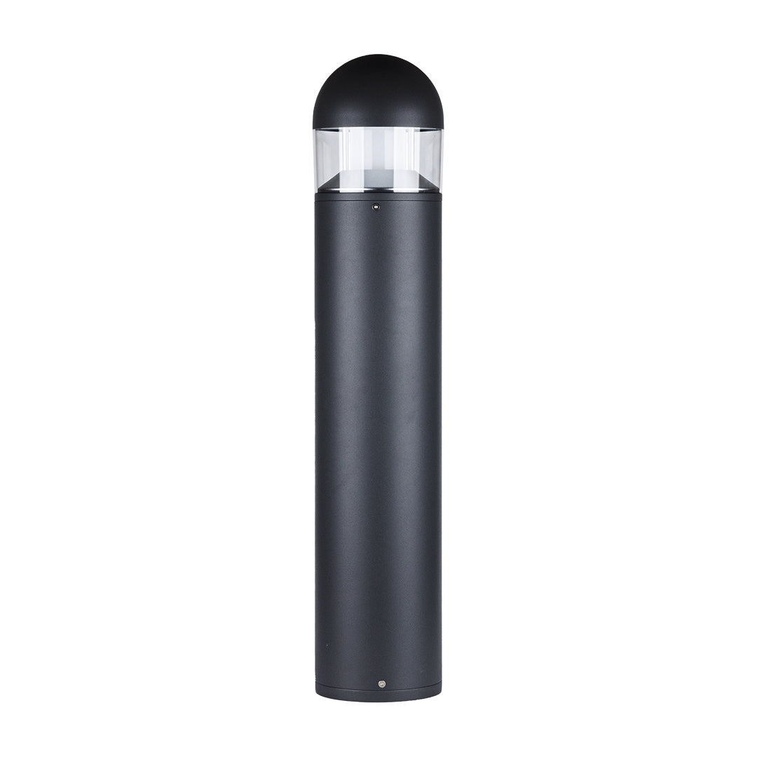 Udendørs aluminiums pullertlampe, 31-tommer nordisk stolpe med varm LED