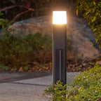 Solar LED Bollard Light With Motion Sensor, 3-Step Warm White