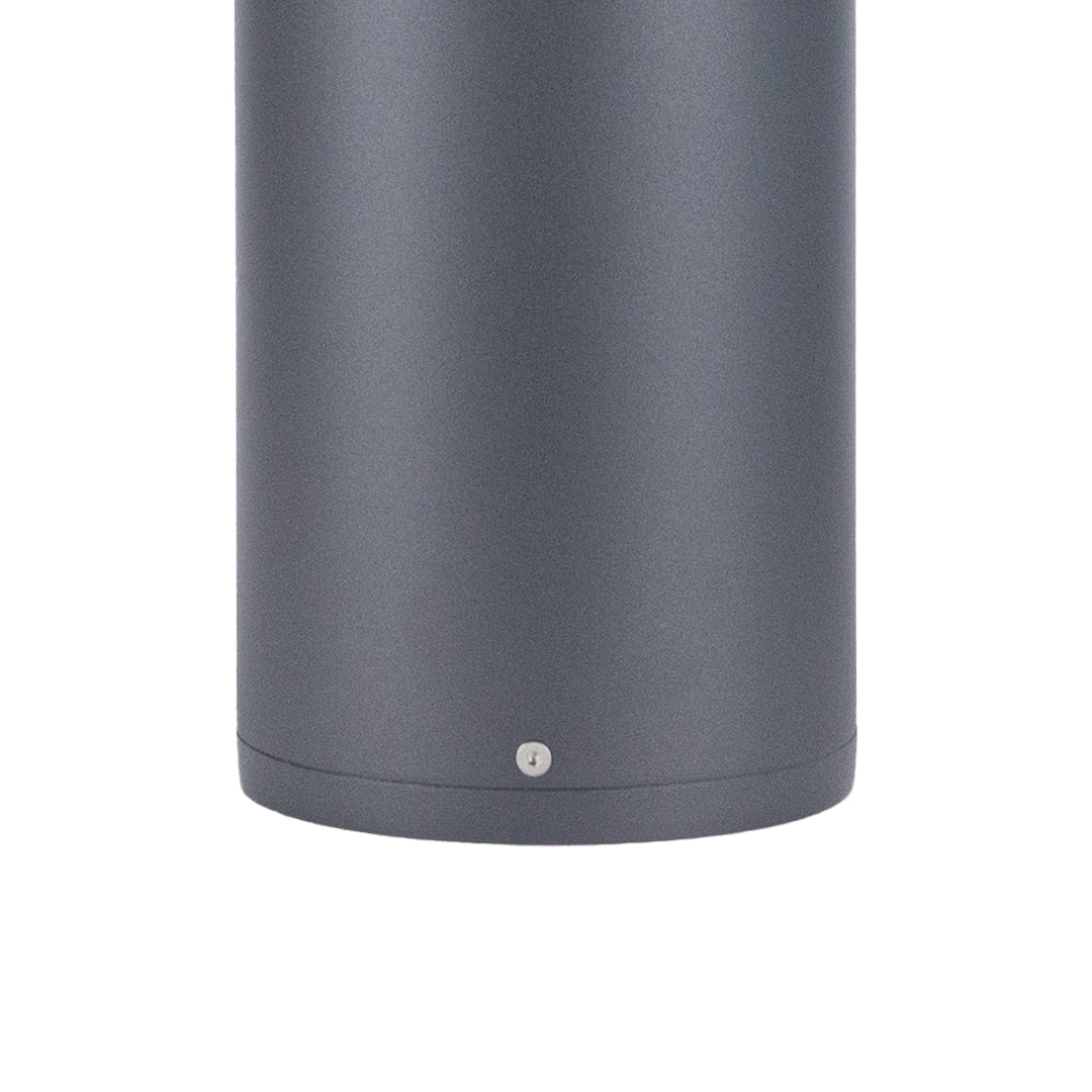 Sherard Sand-Gray Aluminum Bollard Path Light, Nordic Outdoor Lamp