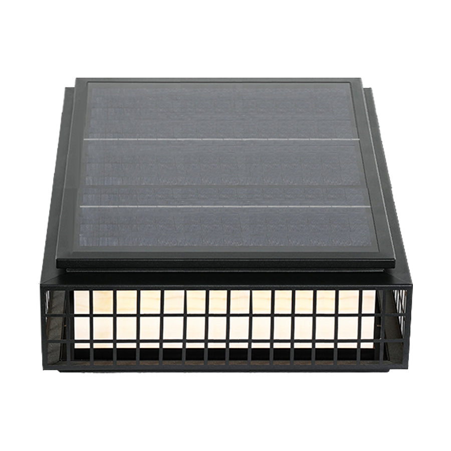 Luz de Pilar Solar em Aço Inoxidável, LED Regulável em 3 Níveis