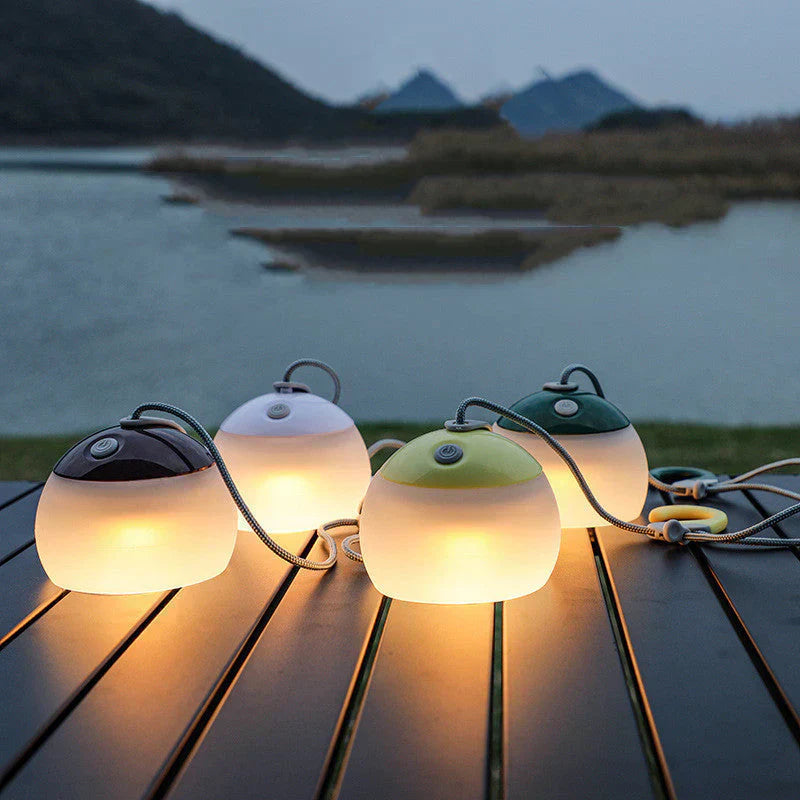 USB-genopladelig campinglanterne, vandafvisende, 2500mAh batteri