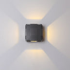 Støpt aluminiums LED-vegglampe for port til villaer og balkonger, varm hvit