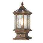 Pillar Lantern Light, Vintage European-Style Aluminum Outdoor Post Fixture