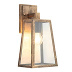 Luz de Parede em Alumínio Fundido, Acabamento Industrial Vintage, Abajur de Vidro para Exterior