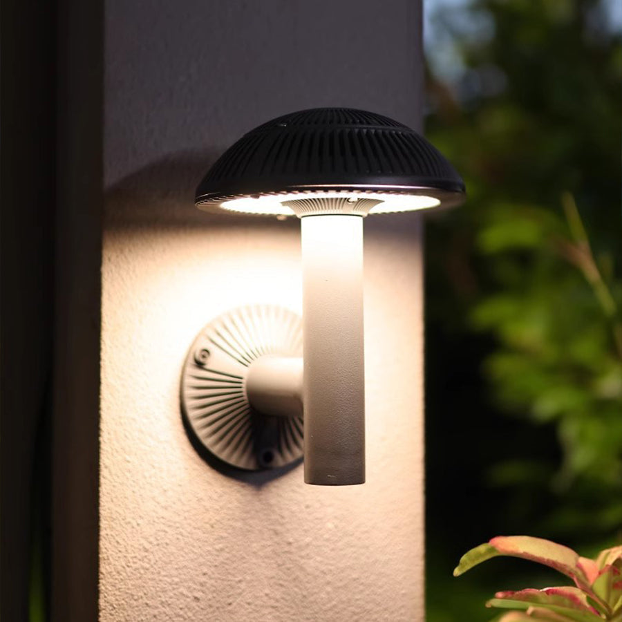 Luz de Paisagem em Forma de Cogumelo, Luminária LED de Alumínio para Parede ou Jardim
